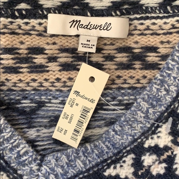 Madewell Fair Isle Pullover Sweater - Picture 8 of 9